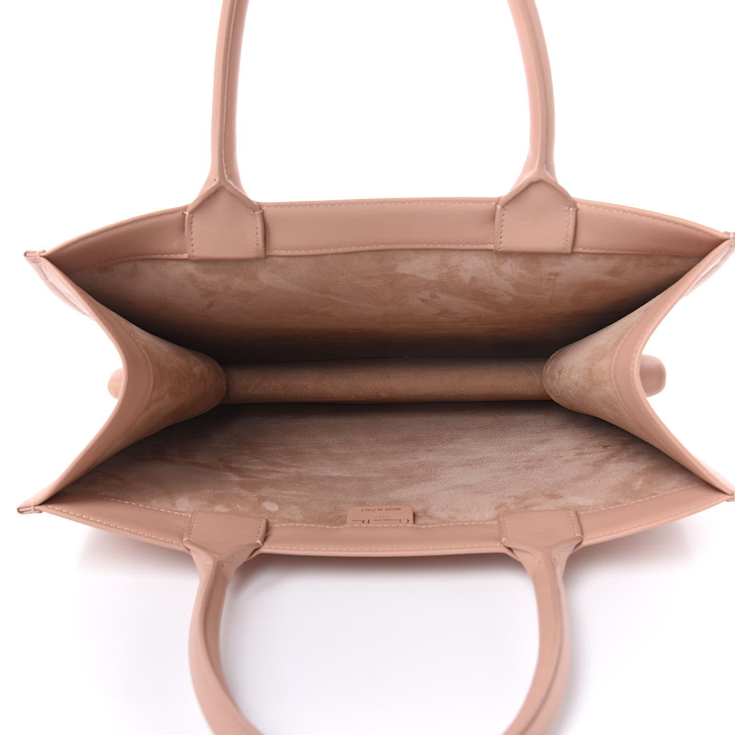 Christian Dior Calfskin Embossed Medium Book Tote Rose de Vents 5 of 11