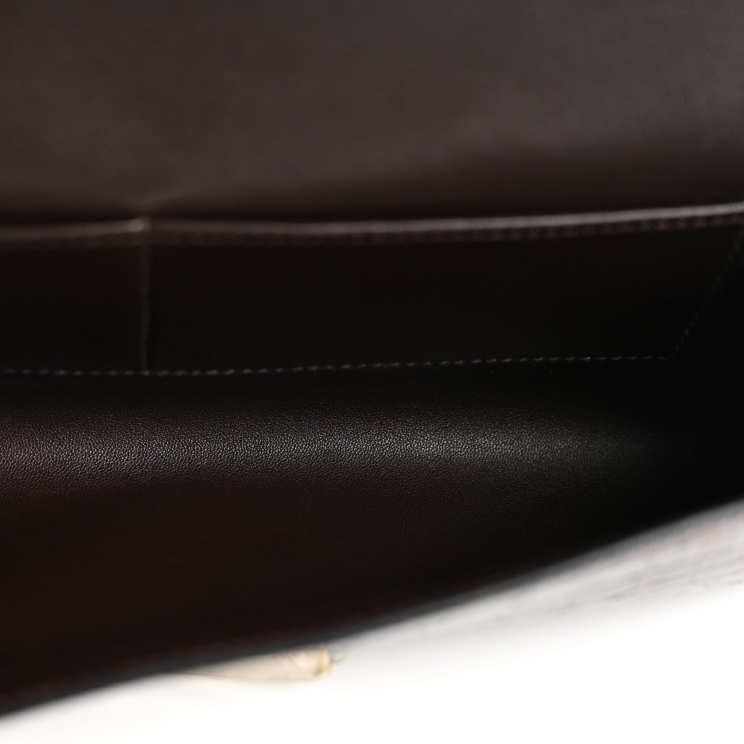 Shiny Niloticus Crocodile Egee Clutch Havane
