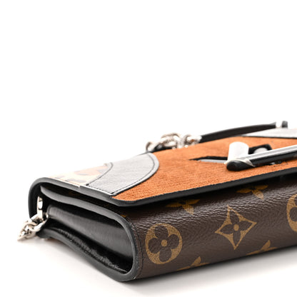 Louis Vuitton Calfskin Monogram Wild At Heart Twist Chain Wallet 8 of 11