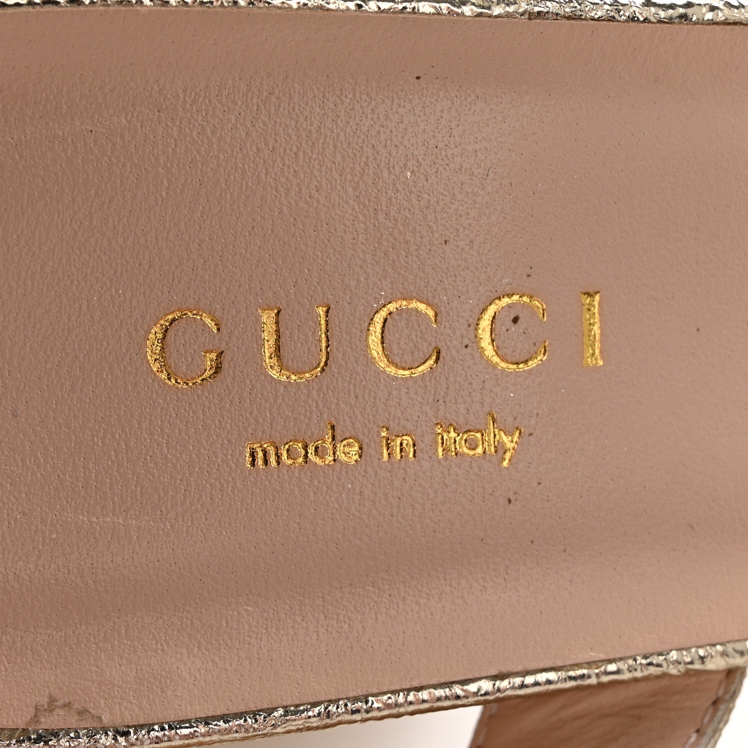 Gucci Galassia GG Marmont Ankle Wrap 75mm Platform Sandals 35 Platino 6 of 10