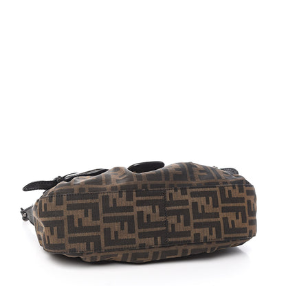 Fendi Zucca B Bis Flap Bag Tobacco Castagna 4 of 10