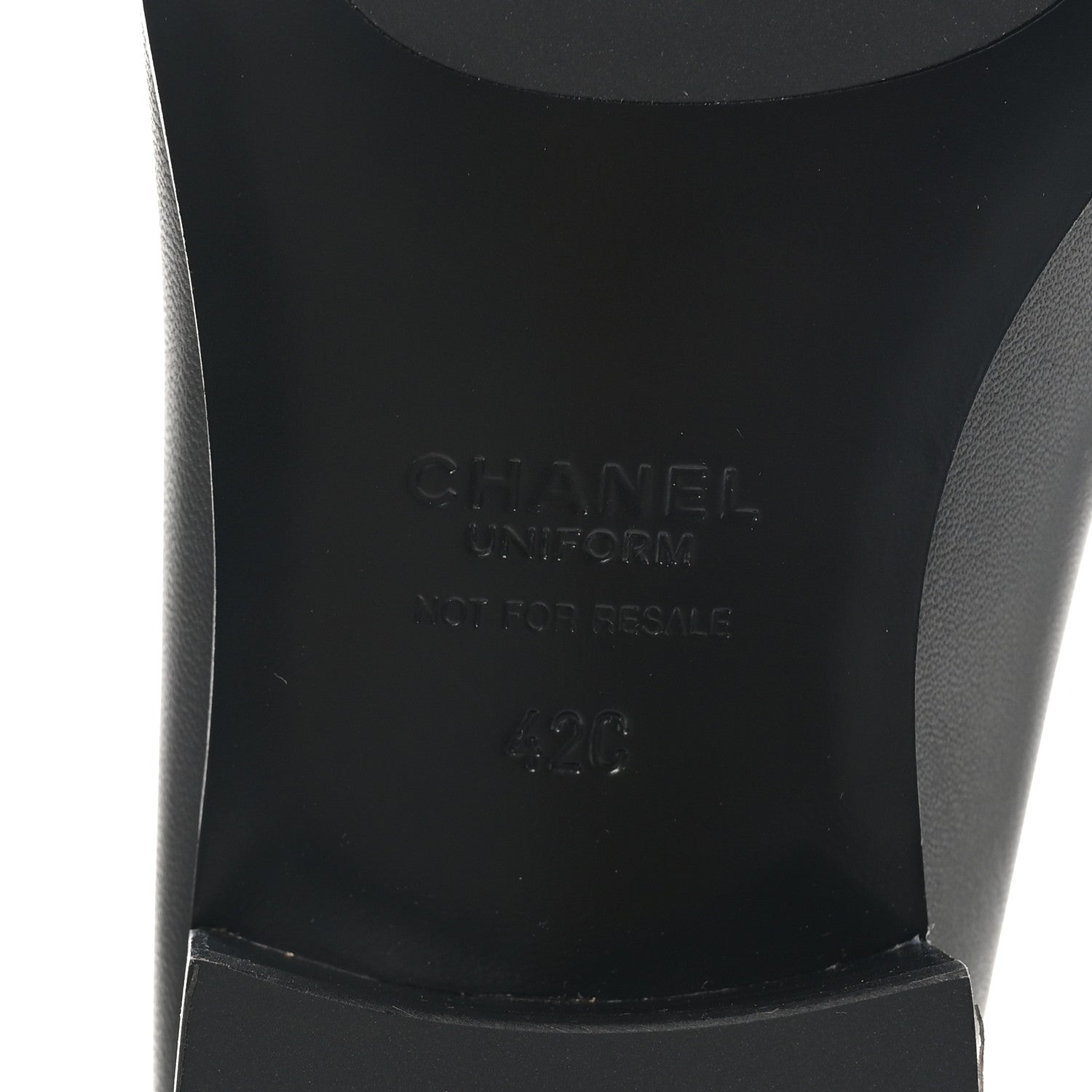 Chanel Lambskin Mens Stitched CC Loafers 42 Black 7 of 11