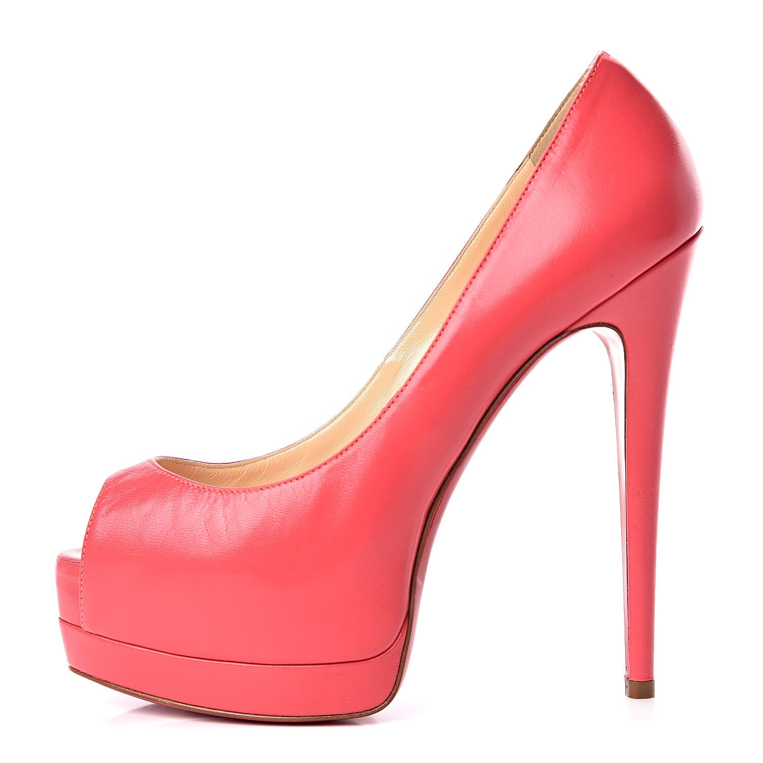 Christian Louboutin Kid Palais Royal 140 Pumps 37.5 Pink 1 of 11