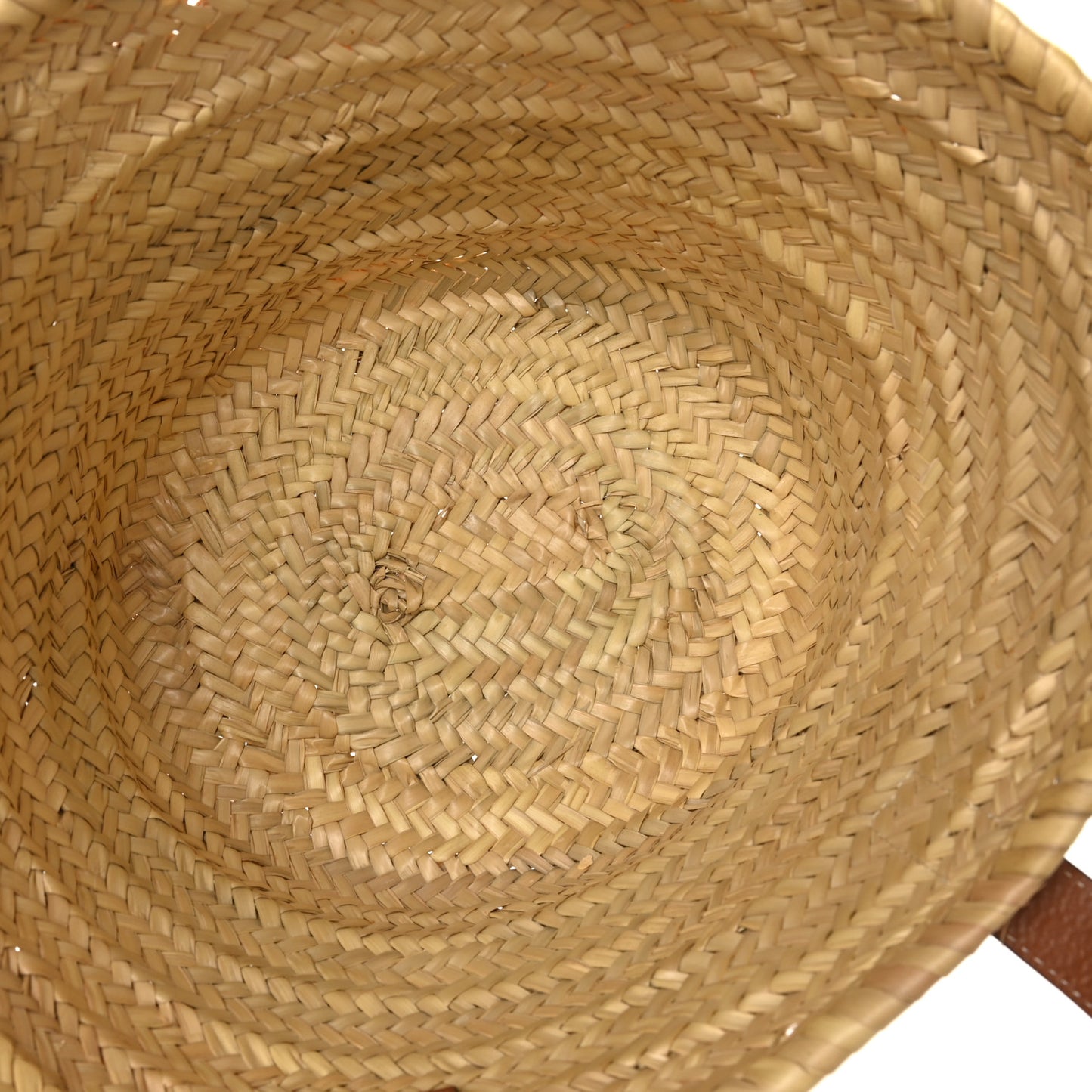 Raffia Basket Tote Bag Natural Tan