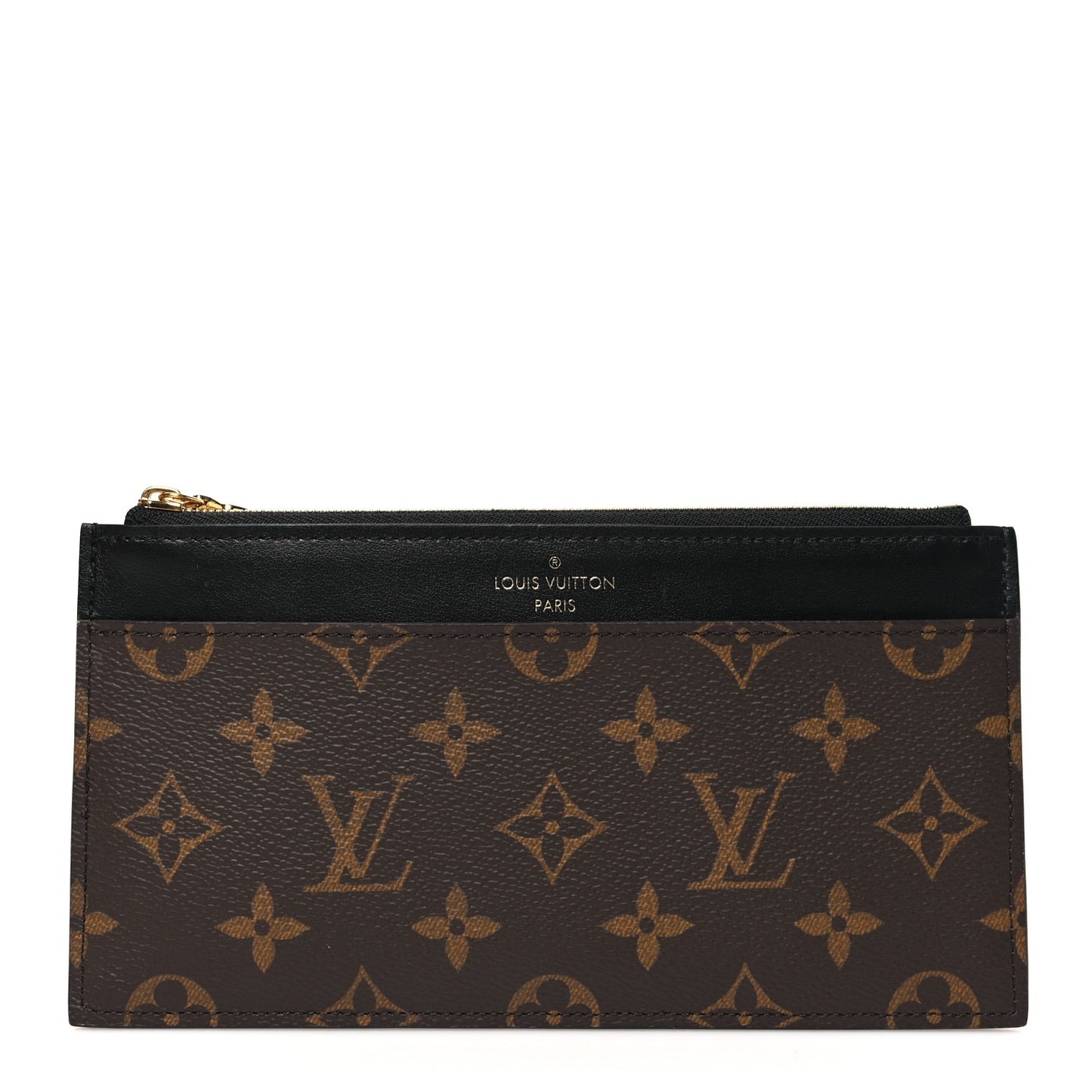 Monogram Slim Purse Black