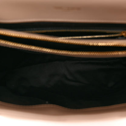 Saint Laurent Calfskin Y Quilted Monogram Medium Loulou Chain Satchel Light Natural 5 of 9
