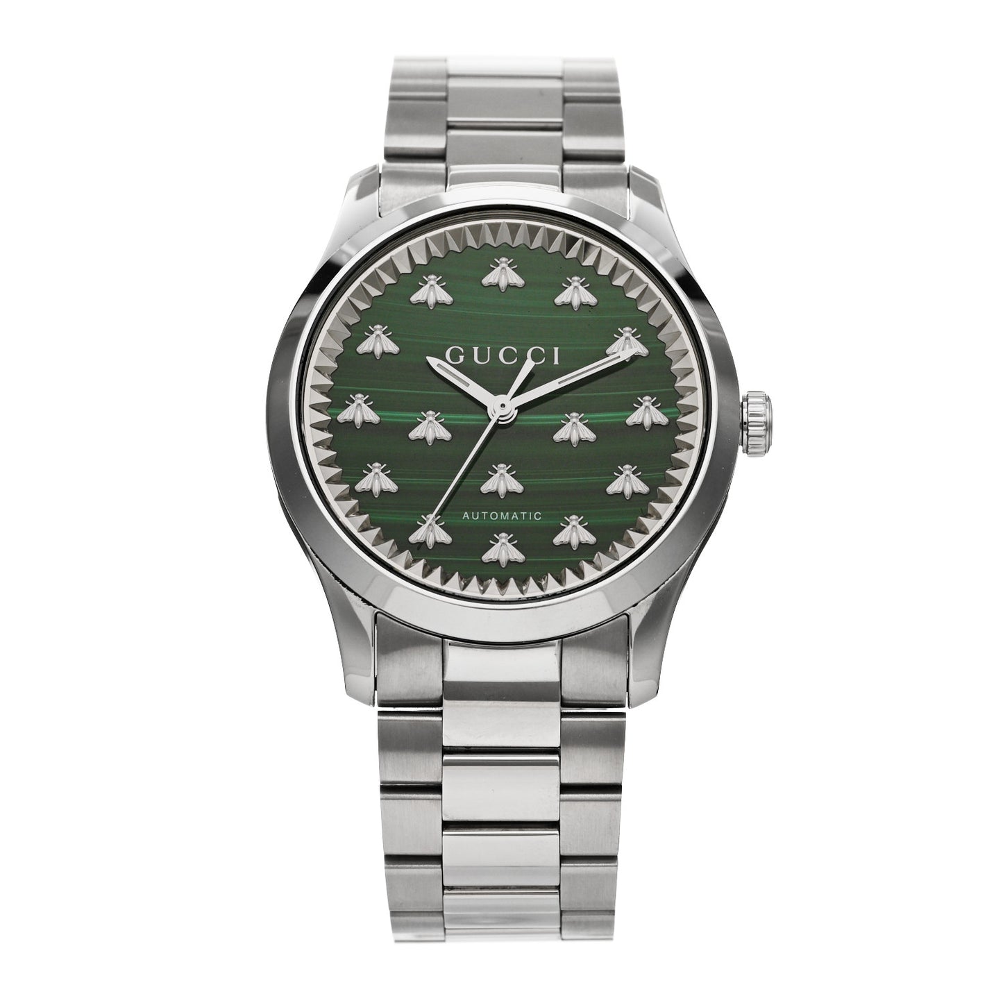 Stainless Steel Malachite 38mm G-Timeless Bee Automatic Watch