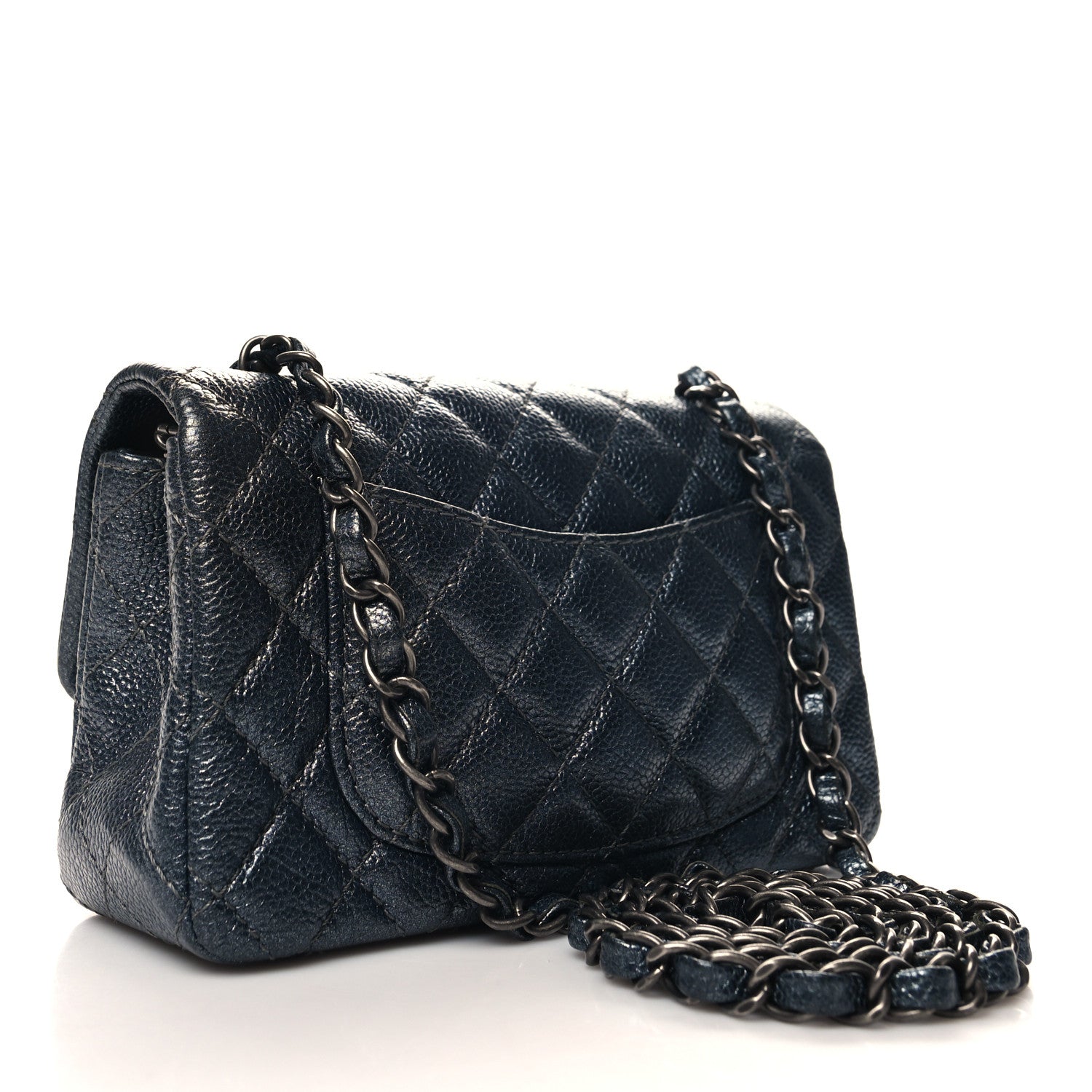 Chanel Caviar Quilted Mini Rectangular Flap Charcoal 3 of 11