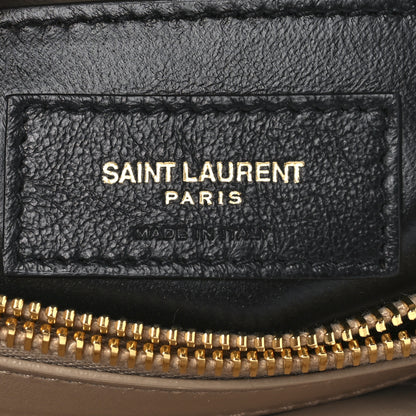 Saint Laurent Calfskin Y Quilted Monogram Small Loulou Chain Satchel Dark Beige 7 of 14