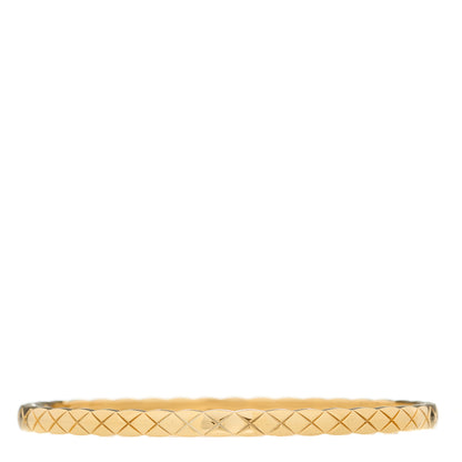Chanel 18K Yellow Gold Mini Coco Crush Bangle Bracelet S 2 of 4