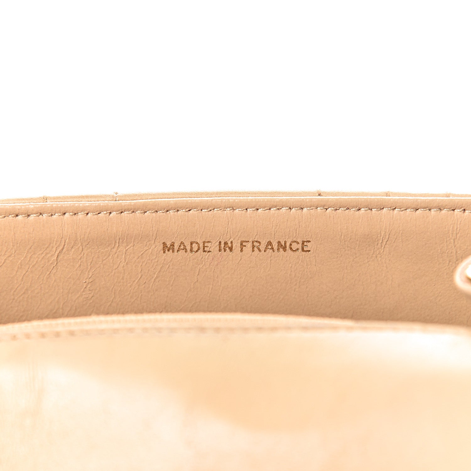 Chanel Lambskin Vertical Quilt Mini Square Flap Beige 7 of 16