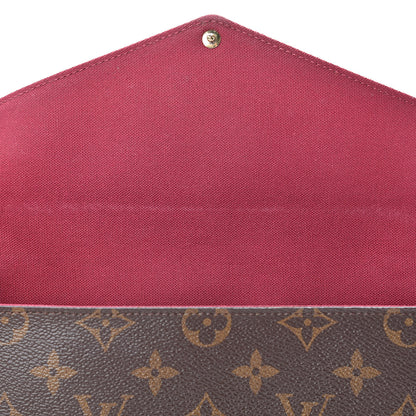 Louis Vuitton Monogram Pochette Felicie Chain Wallet Fuchsia 18 of 18