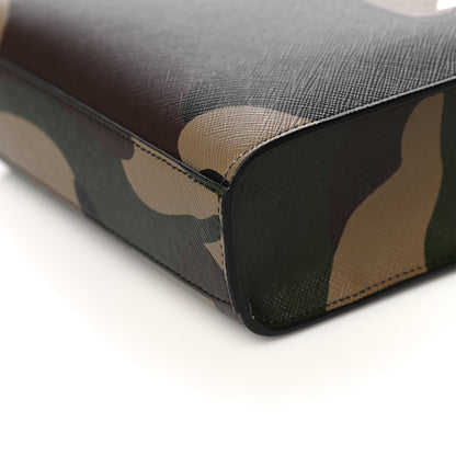 Celine Canvas Calfskin Mini Vertical Cabas Khaki 10 of 12