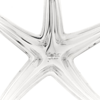 Tiffany Sterling Silver 42mm Elsa Peretti Starfish Pendant Cord Necklace 4 of 5