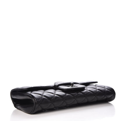Chanel Lambskin Quilted Large Flap Clutch Black 4 of 9