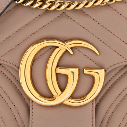 Gucci Calfskin Matelasse Medium GG Marmont Shoulder Bag Porcelain Rose 12 of 14