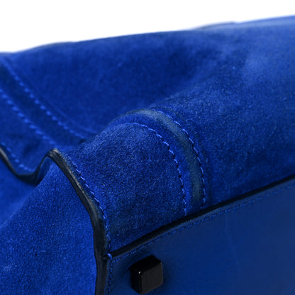 Celine Suede Medium Phantom Luggage Colbalt Blue 9 of 19