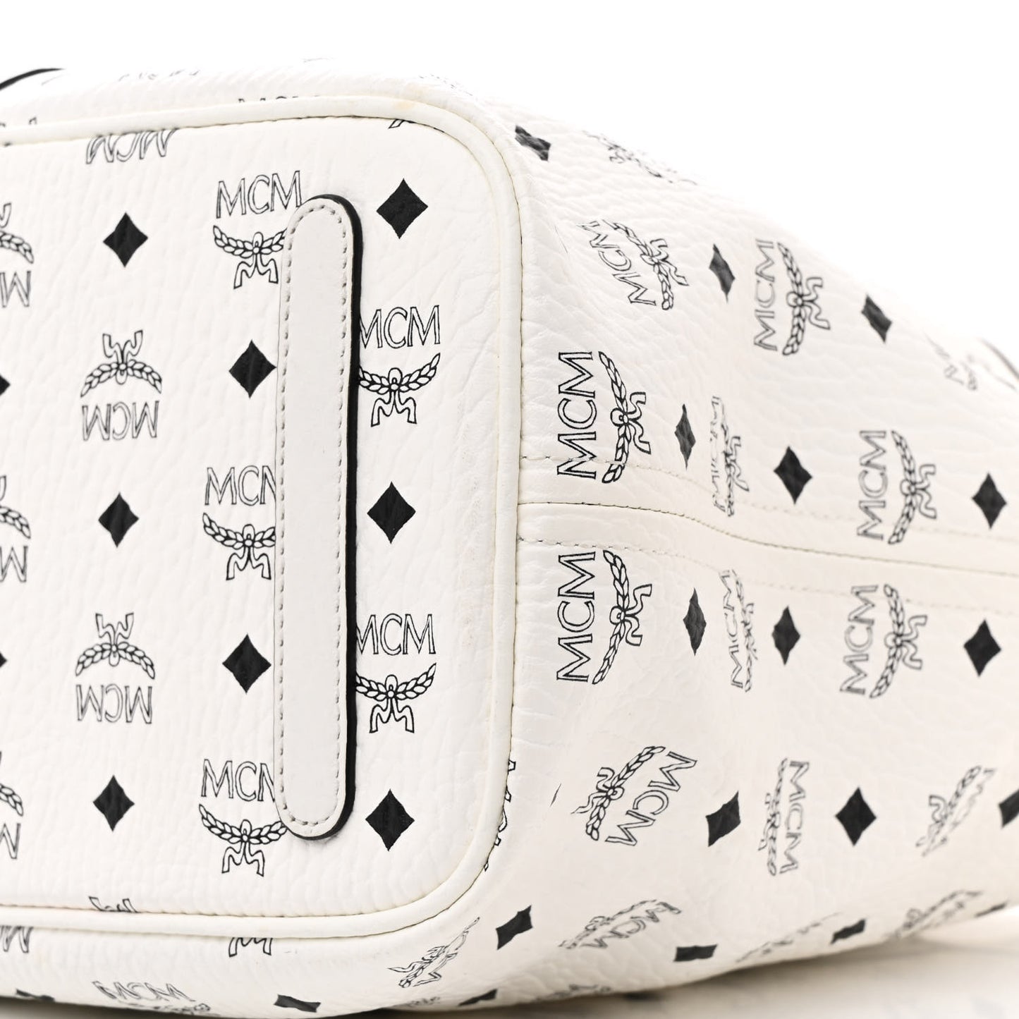 Visetos Medium Liz Reversible Shopper Tote White