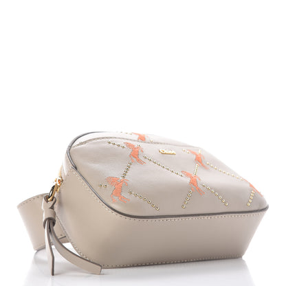 Chloe Smooth Calfskin Little Horses Embroidered Signature Belt Bag Pastel Grey 4 of 11