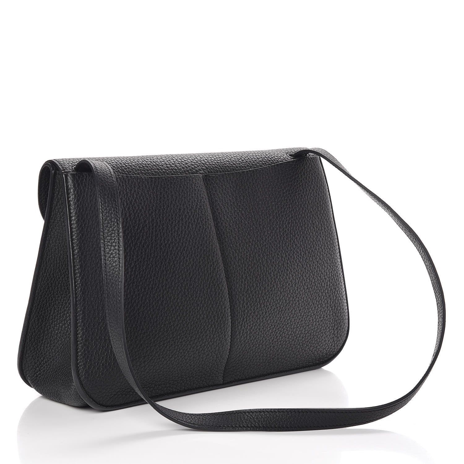 Hermes Taurillon Clemence Halzan 31 GM Black 3 of 9