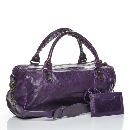 Balenciaga Chevre Classic Hardware Twiggy Eggplant 3 of 8