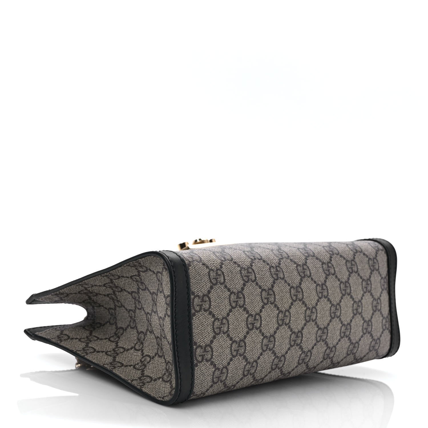 Gucci GG Supreme Monogram Small Padlock Tote Black 4 of 10