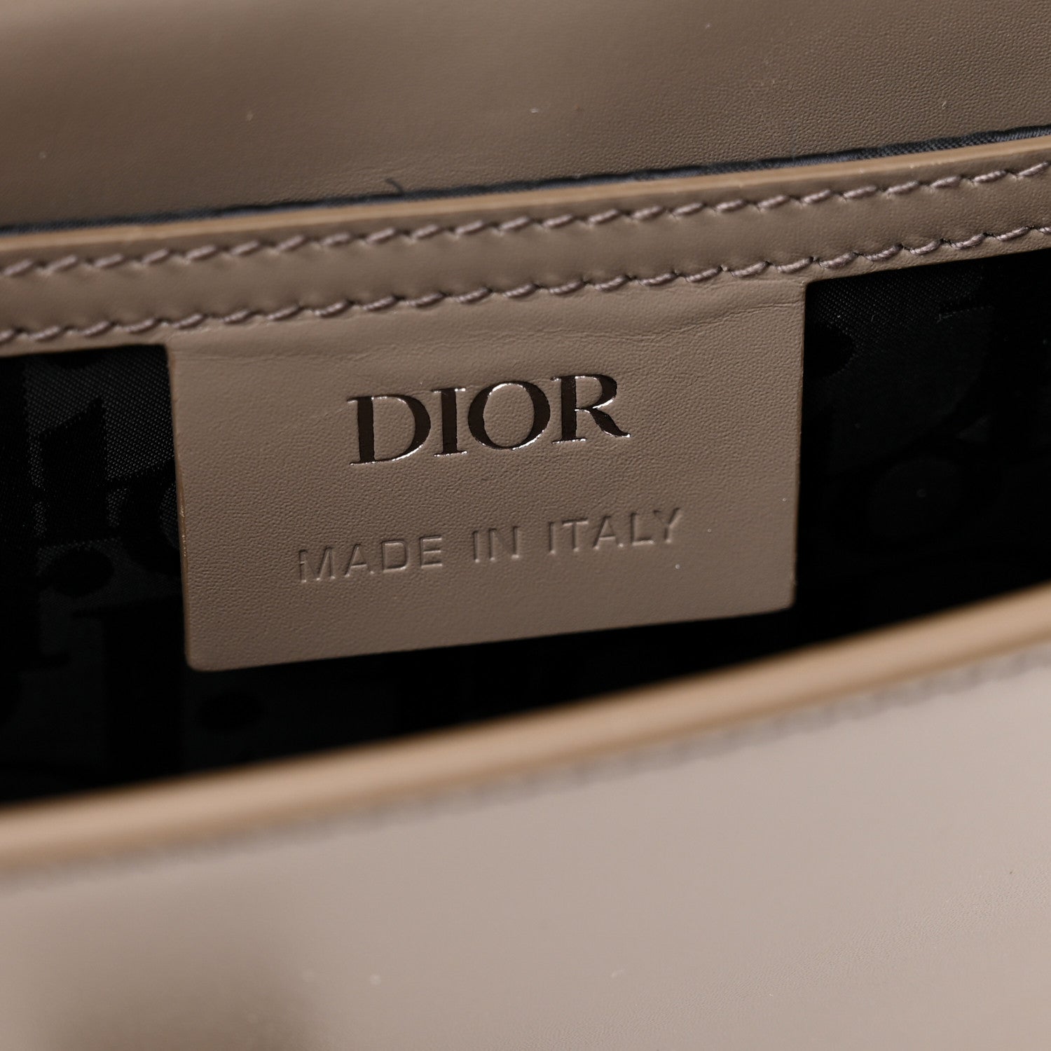 Christian Dior Smooth Calfskin Lock Messenger Bag Beige 6 of 7