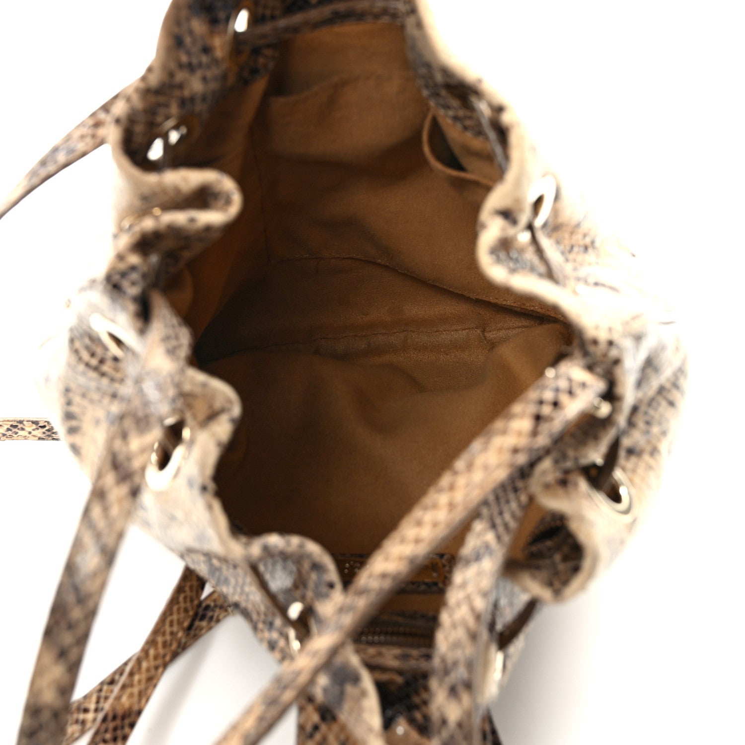 Jimmy Choo Snakeskin Juno Bucket Bag Multicolor 5 of 8