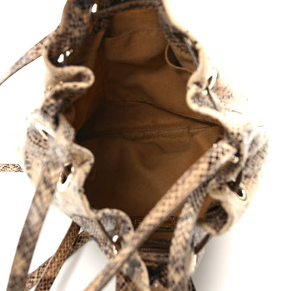 Jimmy Choo Snakeskin Juno Bucket Bag Multicolor 5 of 8