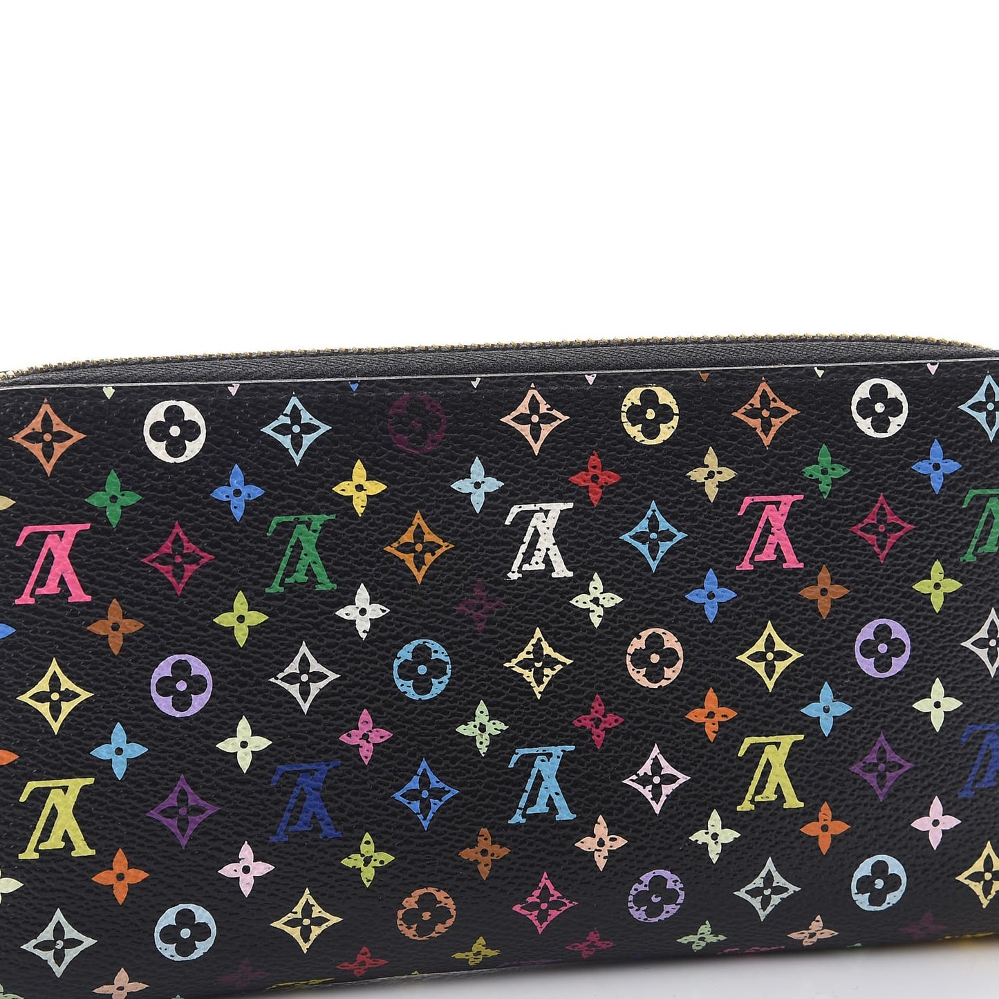 Monogram Multicolor Zippy Wallet Black Violet