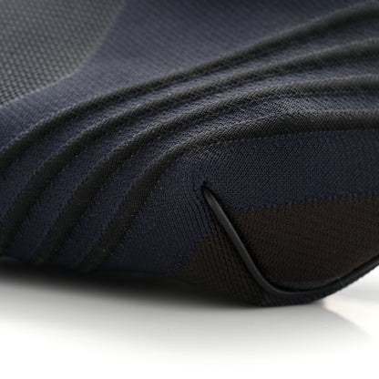 Hermes Dynamo Technical Canvas Allegretto Calfskin Cityslide Belt Bag Plomb Bleu Nuit Black 9 of 9