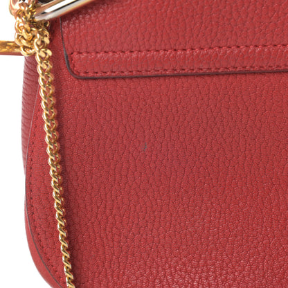 Chloe Grained Lambskin Mini Drew Shoulder Bag Intense Red 14 of 14