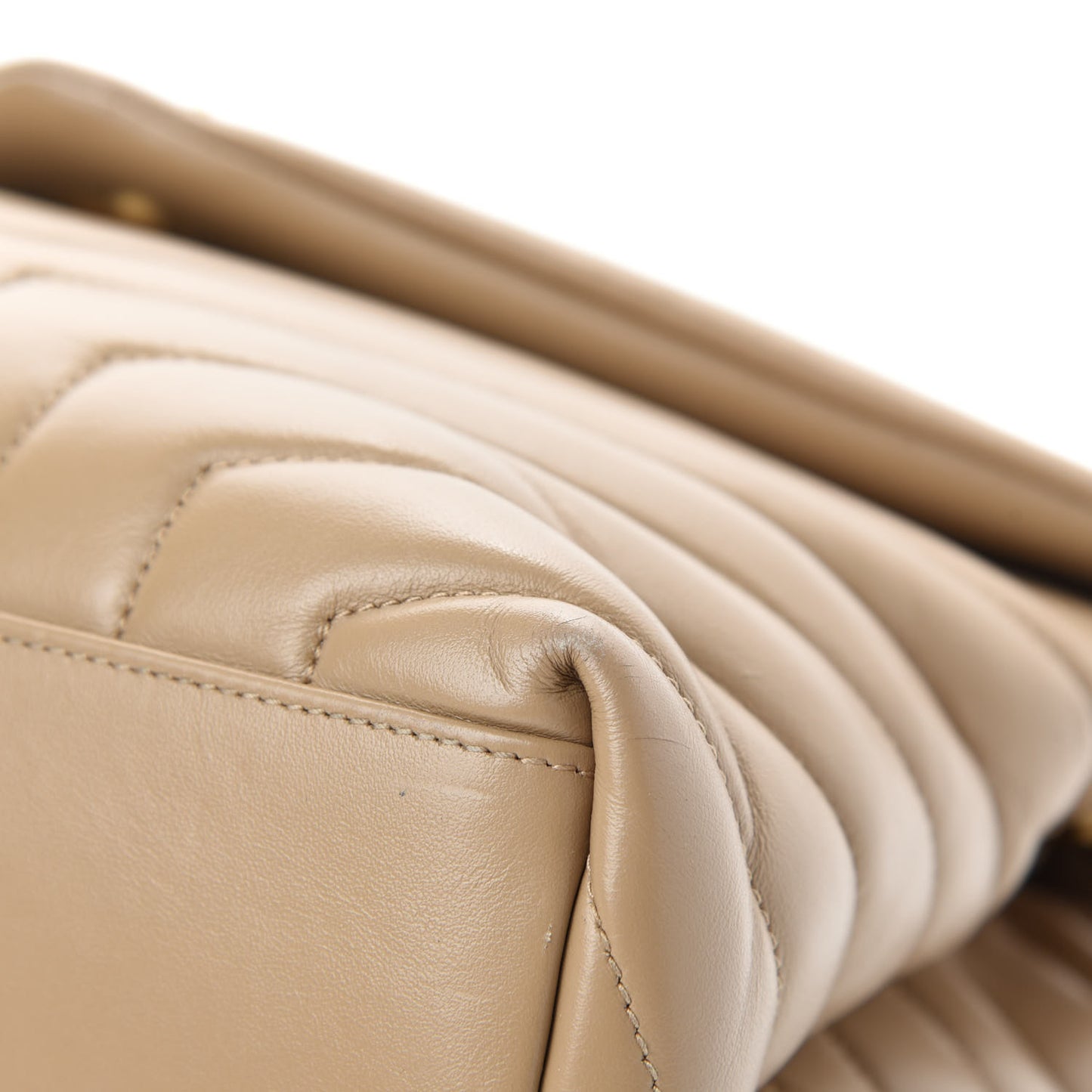 Calfskin Y Quilted Monogram Medium Loulou Chain Satchel Nude Powder