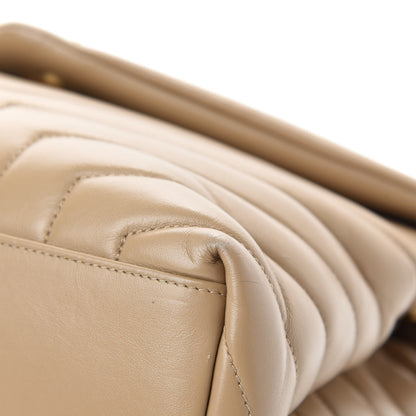 Saint Laurent Calfskin Y Quilted Monogram Medium Loulou Chain Satchel Nude Powder 9 of 16