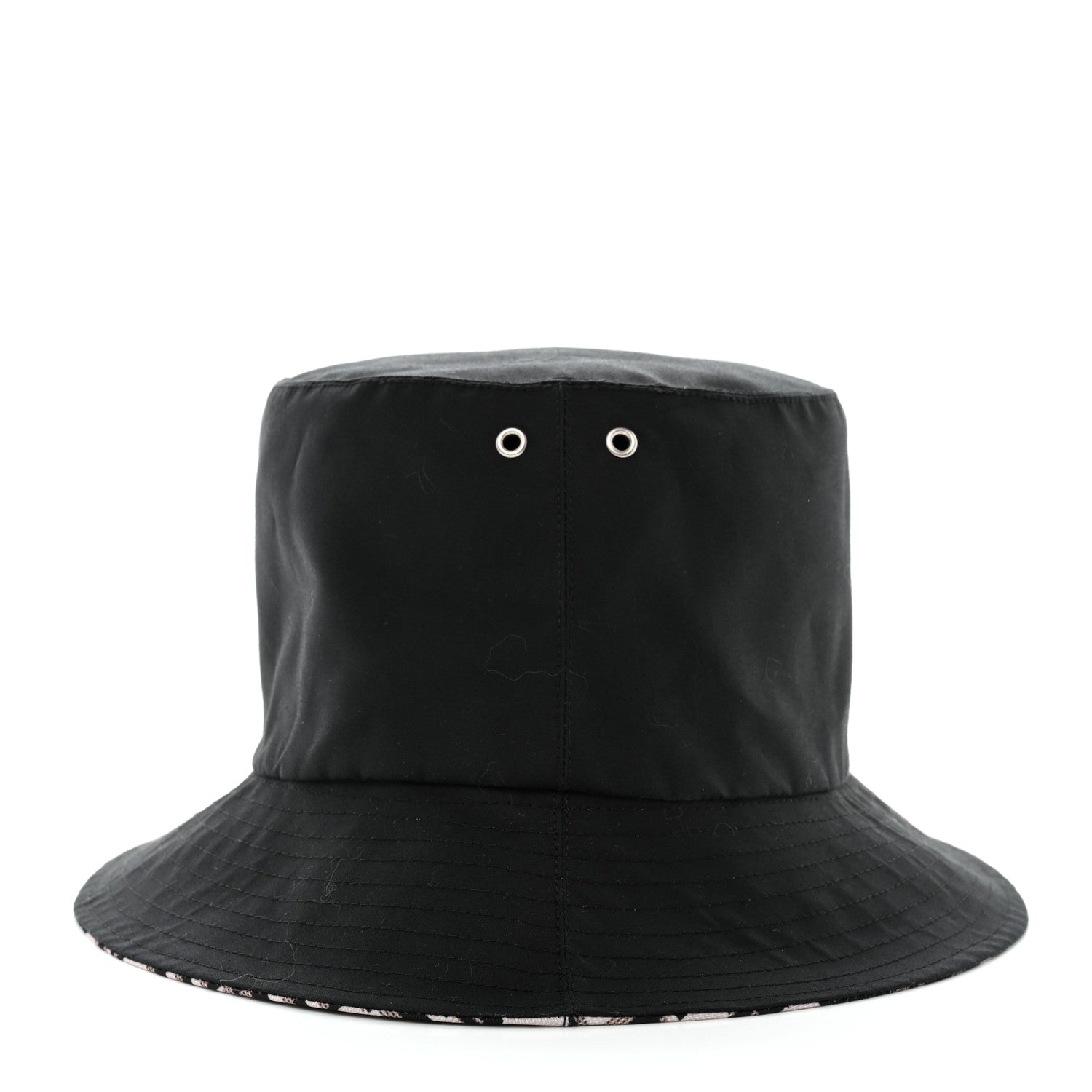 Christian Dior Oblique Reversible Teddy-D Brim Bucket Hat Black 6 of 12