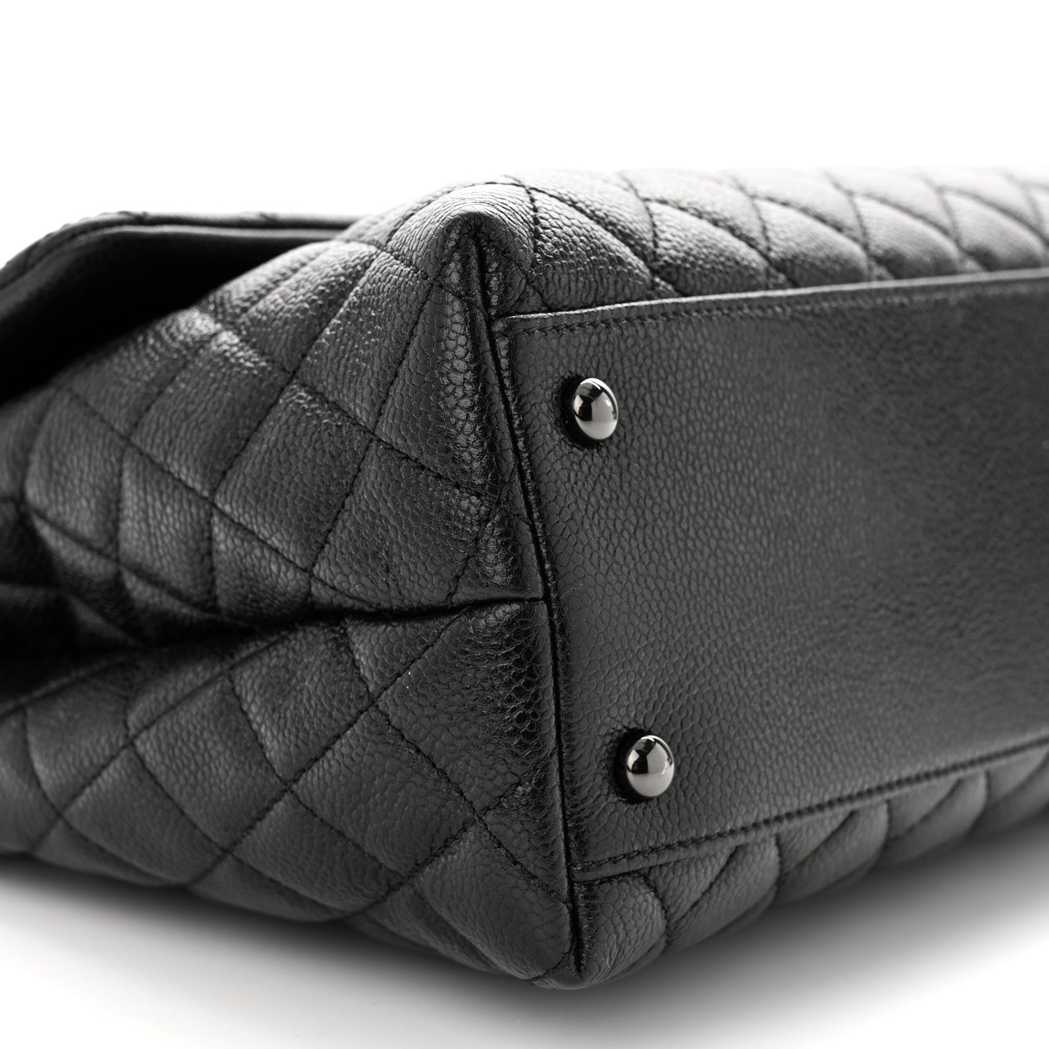 Chanel Caviar Quilted Medium Coco Handle Flap So Black 9 of 10