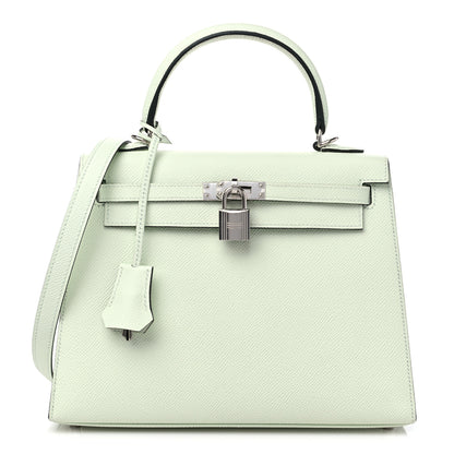 Hermes Epsom Kelly Sellier 25 Vert Fizz 1 of 10