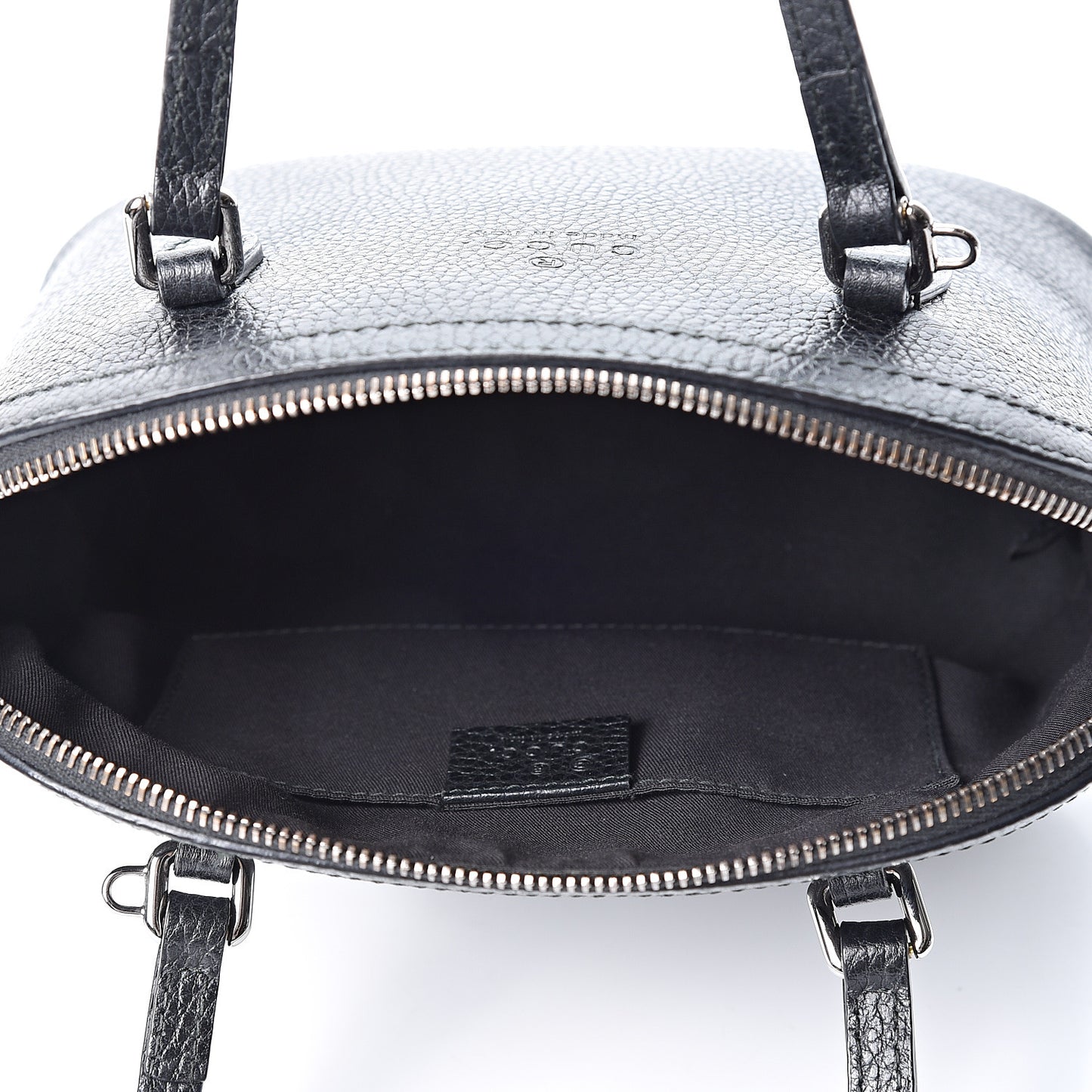 Calfskin Mini Dome Bag Black