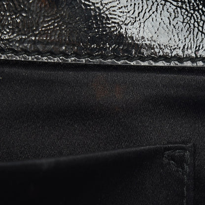Saint Laurent Textured Patent Monogram Small Belle De Jour Clutch Black 11 of 12
