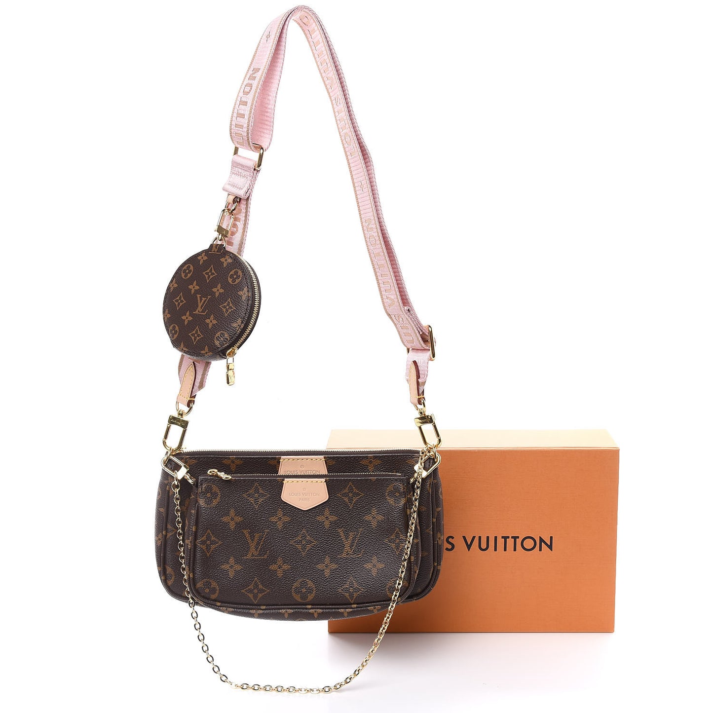 Monogram Multi Pochette Accessories Rose Clair