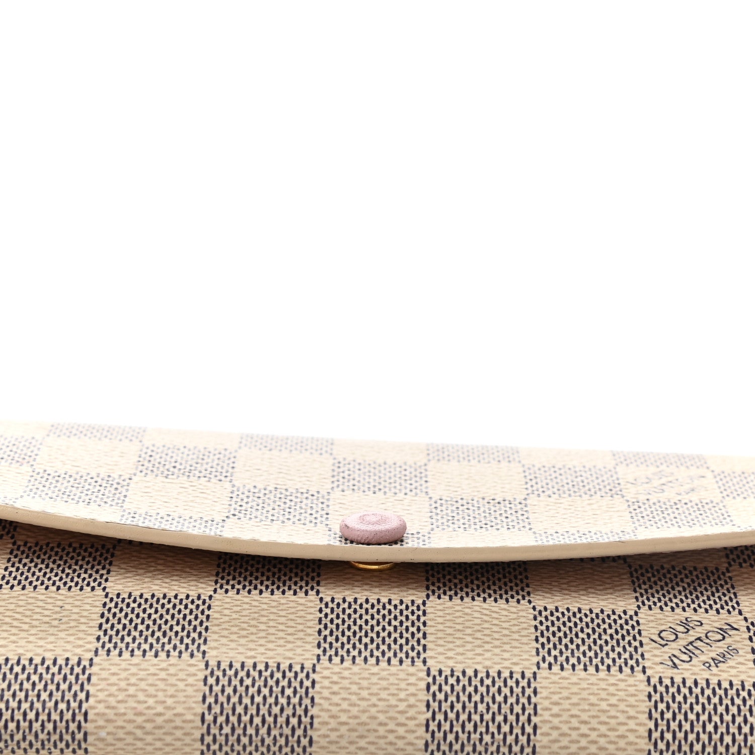Louis Vuitton Damier Azur Emilie Wallet Rose Ballerine 8 of 10