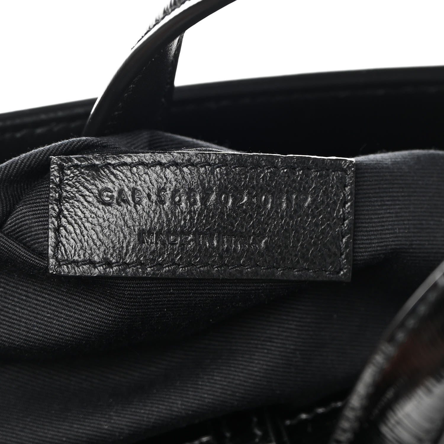 Saint Laurent Patent Small Manhattan Shopper Tote Black 6 of 9