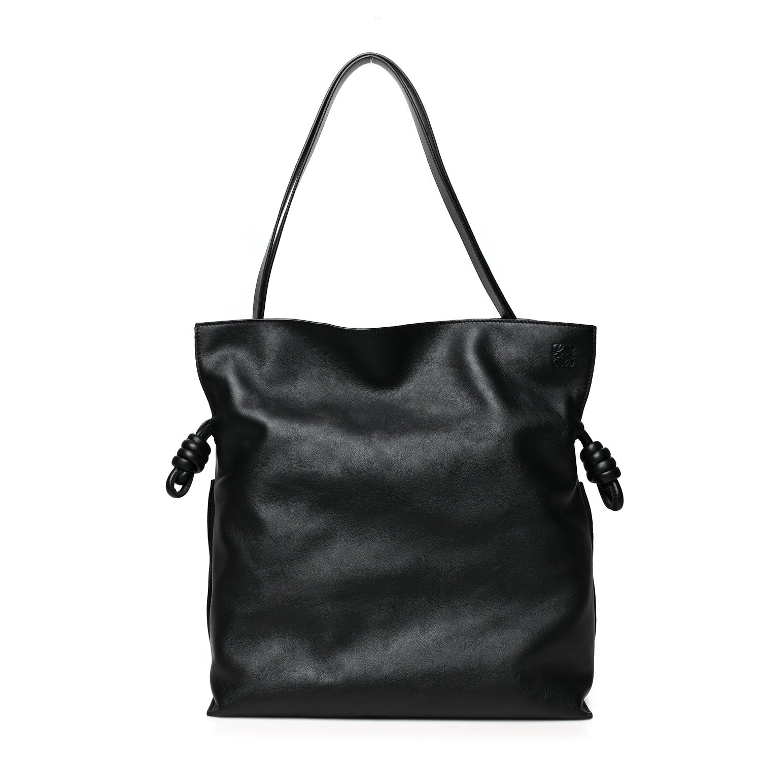 Loewe Calfskin Large Flamenco Knot Bag Black 1 of 9