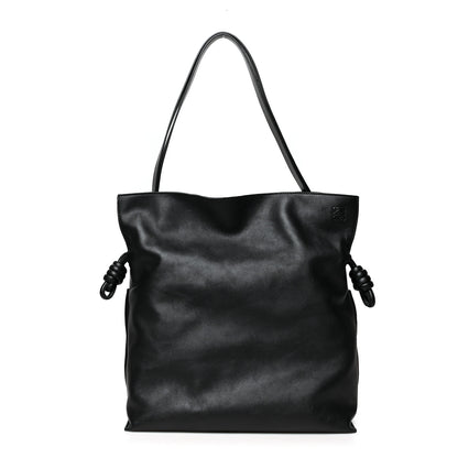Loewe Calfskin Large Flamenco Knot Bag Black 1 of 9