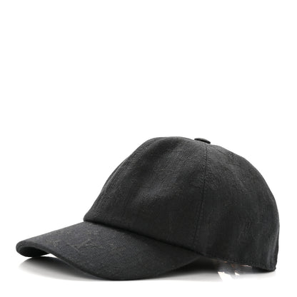 Louis Vuitton Monogram Jacquard Essential Cap 60 Black 1 of 8