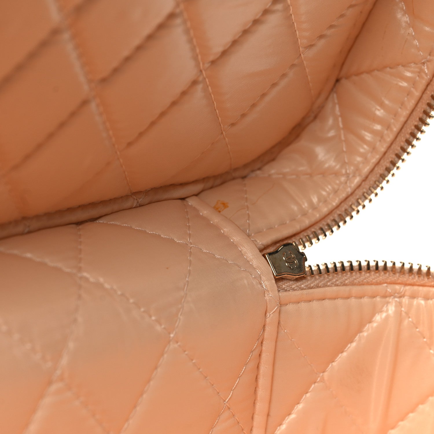 Chanel Lambskin Quilted Large Vanity Pouch Beige Clair 8 of 8