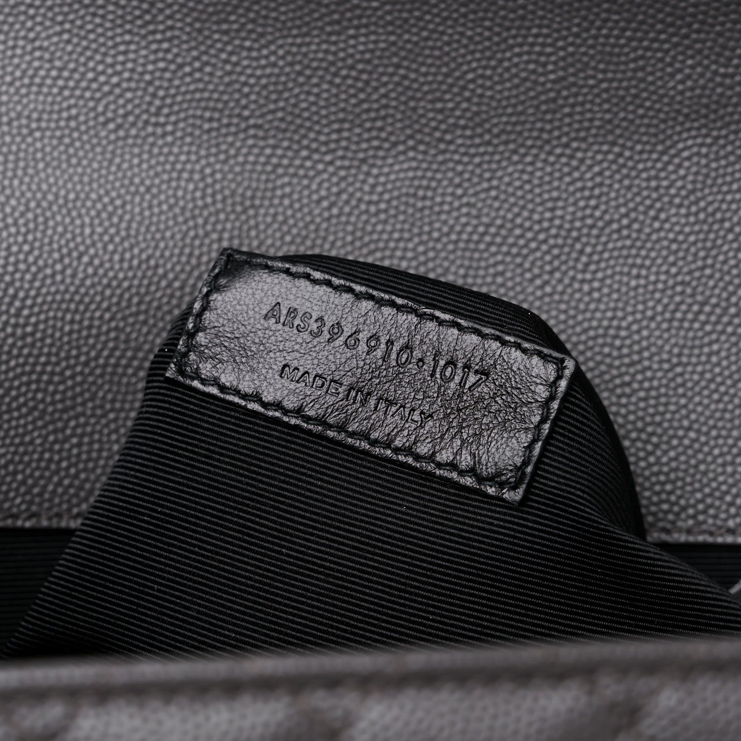 Saint Laurent Grain De Poudre Textured Mixed Matelasse Large Triquilt Monogram Satchel Earth 7 of 13
