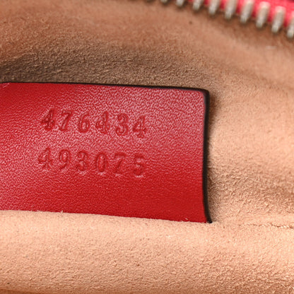 Gucci Calfskin Matelasse GG Marmont Belt Bag 75 30 Hibiscus Red 7 of 13