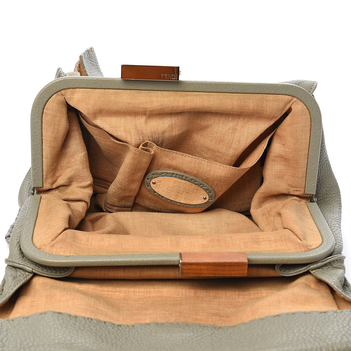 Calfskin Romano Selleria Tote Grey