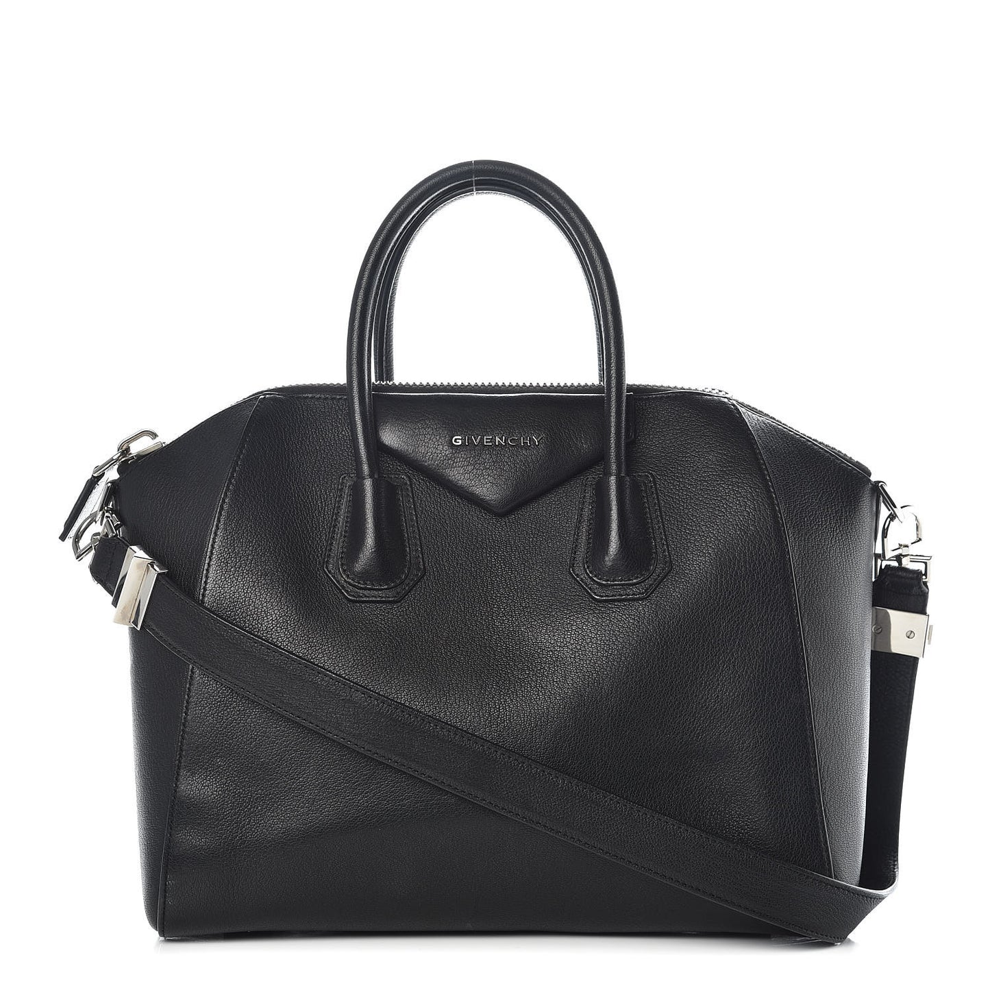 Sugar Goatskin Medium Antigona Black